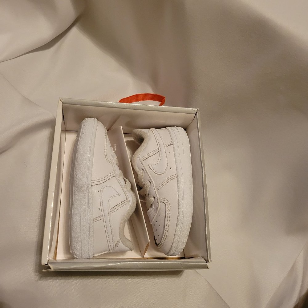 Nike Force 1 Crib Bootie, Infant Boys White Sneaker